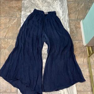 Linen maxi pants